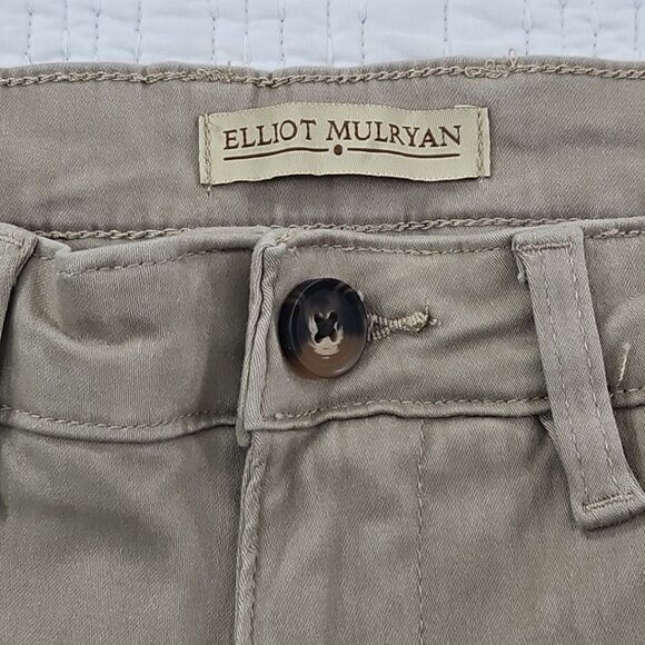 Elliot Mulryan Fine Stretch Chino Pants Men's 32x32 Khaki Straight Leg NWT NEW - Picture 9 of 16